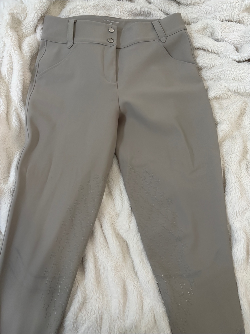 Stretch Riding Trousers in Taupe
